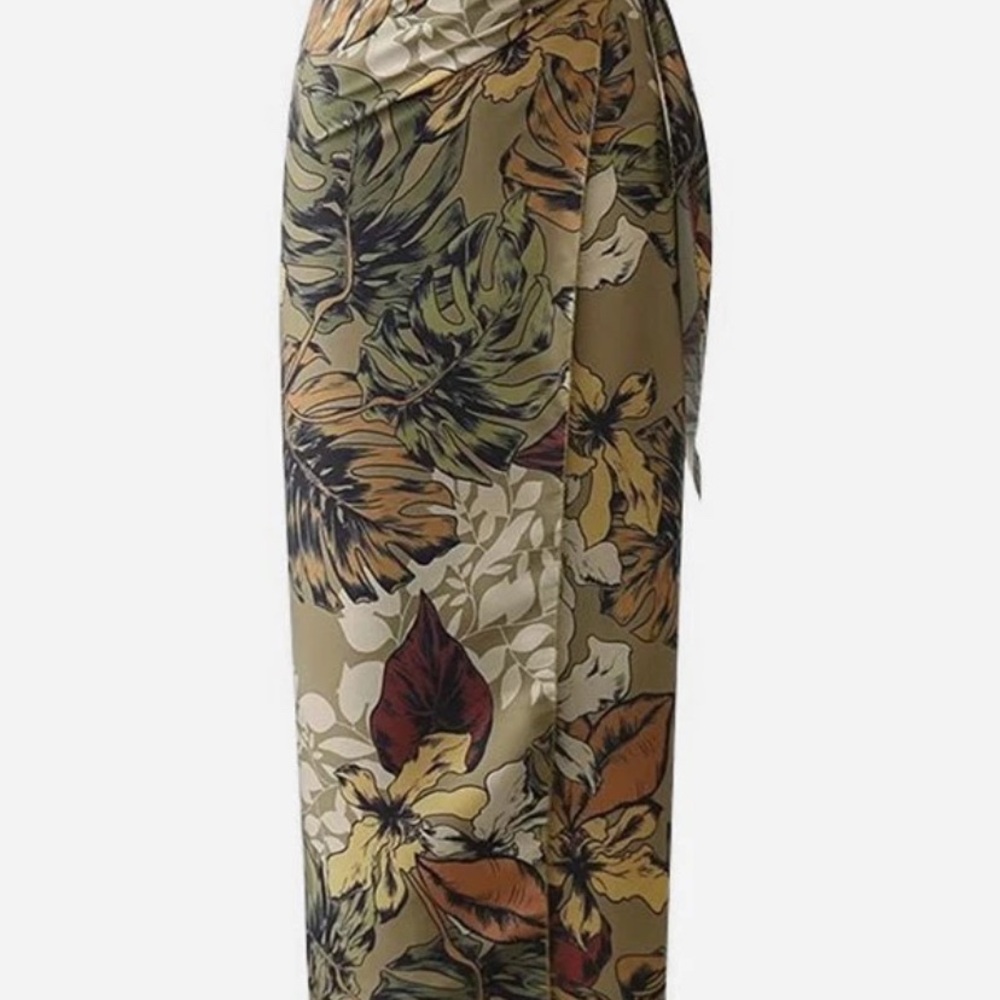Floral Wrap Skirt